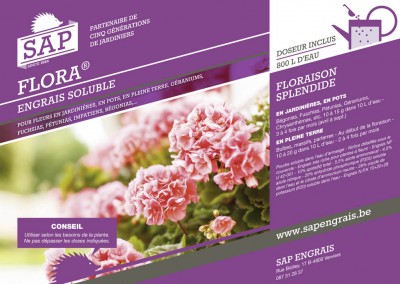 engrais soluble SAP Flora pot