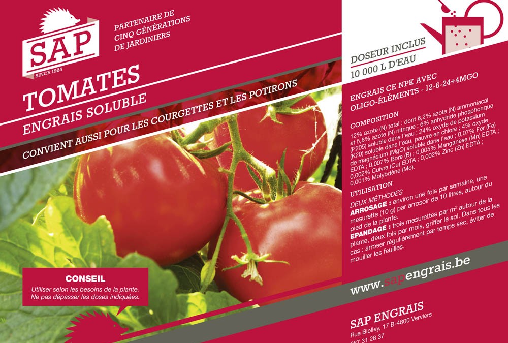 engrais soluble SAP Tomates pot
