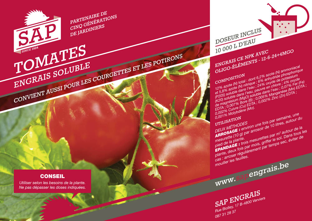 engrais soluble SAP Tomates pot